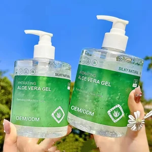 Natural Aloe Vera Face and Body Gel Hydrating Lightening Gel for Sunburn Soothing & Vitamin C Moisturizer OEM Available
