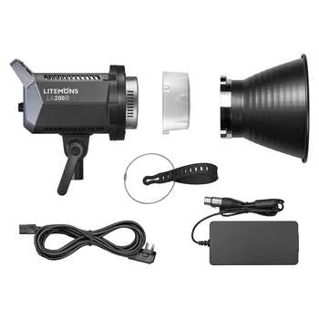 Godox Litemons LA200D Professional Photography Lamps Studio LED Video Light 230W Photography Light Lamp 5600K CRI96+ TLCI97+ Bow detail image