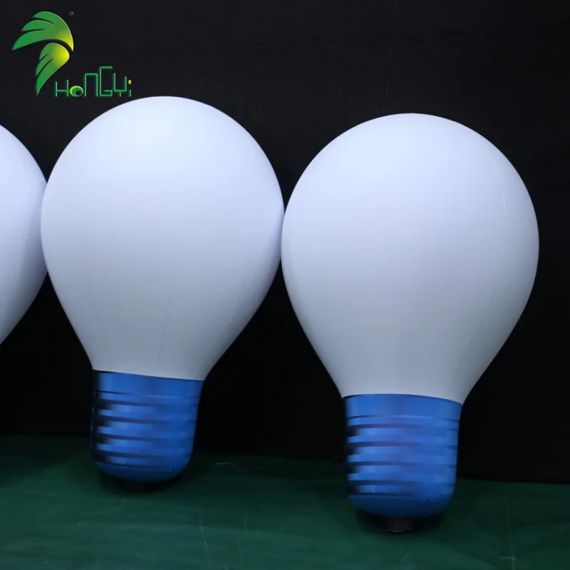Giant Outdoor Lighting Inflatable Bulb Model Pvc Sealed Inflatable Led Light Bulb For