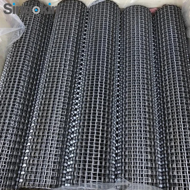 Uniform Tension Reinforced Flat Wire Belt Honeycomb Mesh
