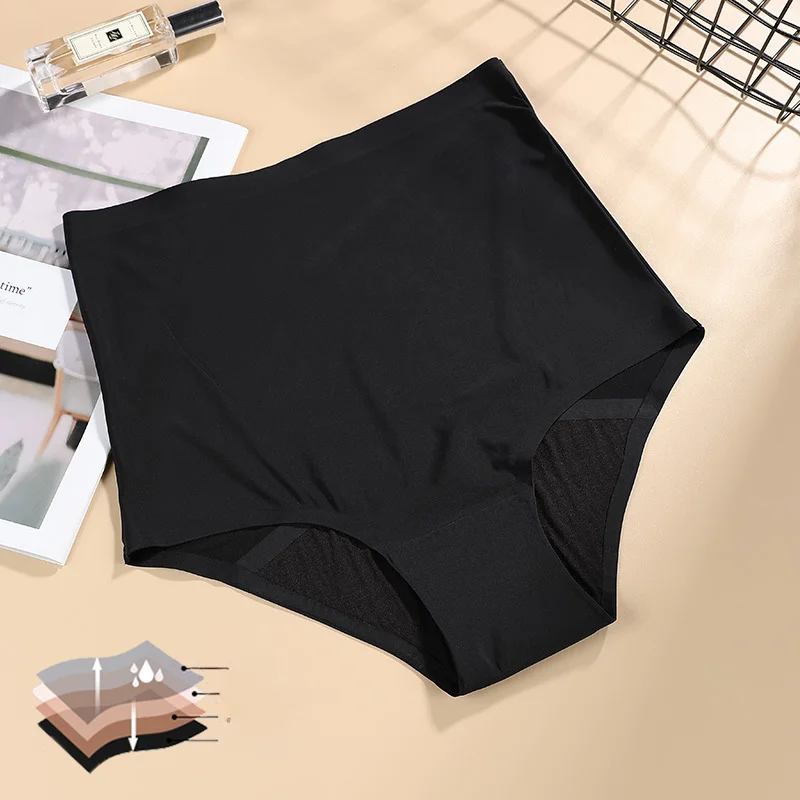 Plus-Size High-Waist Period Brief back-coverage view