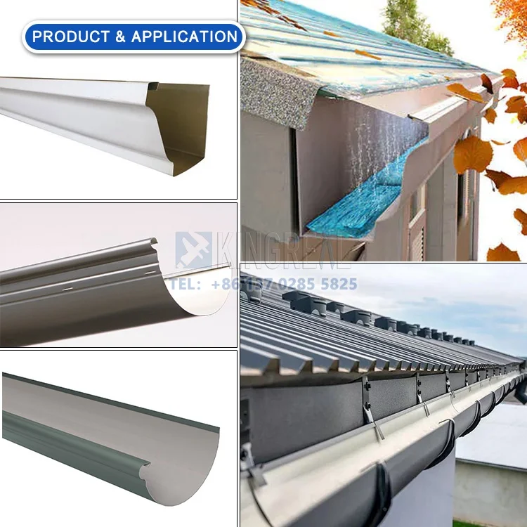 Metal Gutter Downspout Roll Forming Machine Rain Gutter Bending Making Machine  Round Downspout Machine
