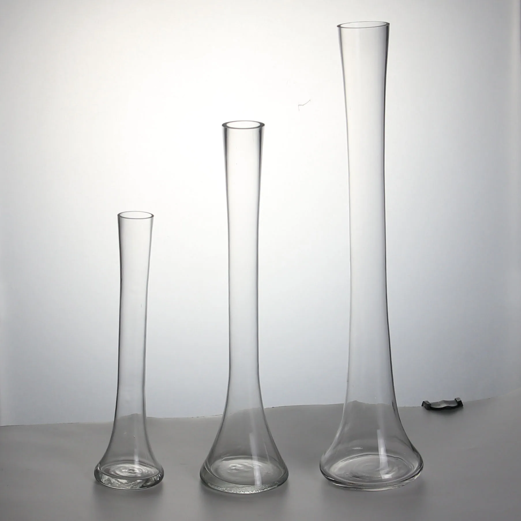 BLP220617-1 Table Decoration Clear Thin Flower Vase Home Decor Tall Glass Vase for Wedding Centerpieces