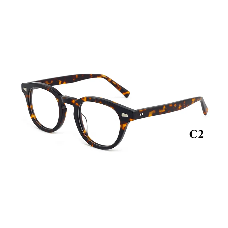 Acetate Spectacles Optical Frame Special Designer Wholesale Round Shape Eyeglasses Eyewear