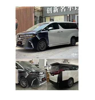 2024 VIP Toyota Alphard Vellfire15-22 30 35 Series Upgrade 2024 40 Series Front And Rear Bumper Diffuser Hood Body Kit