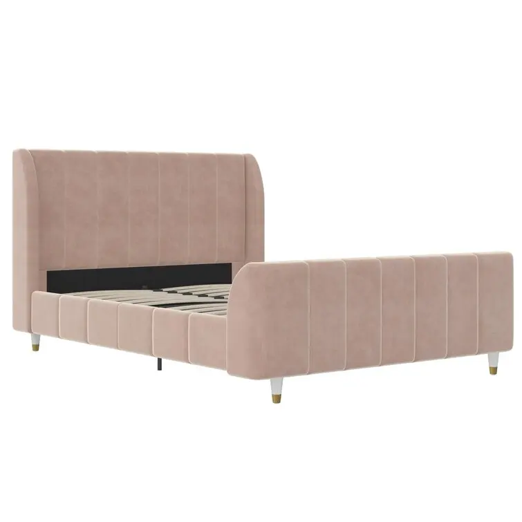 Kainice Custom Modern Single & Twin Size Double Bed Pretty Cute Linen for Children's Room Furniture Sale on Box Bed Designs