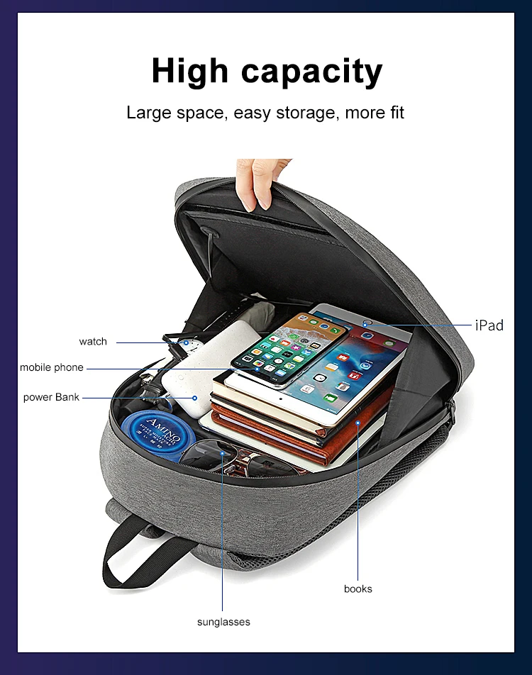 Customized Led Display Backpack Light Screen Waterproof Smart Back Packs Bag Led Backpack With Led Screen