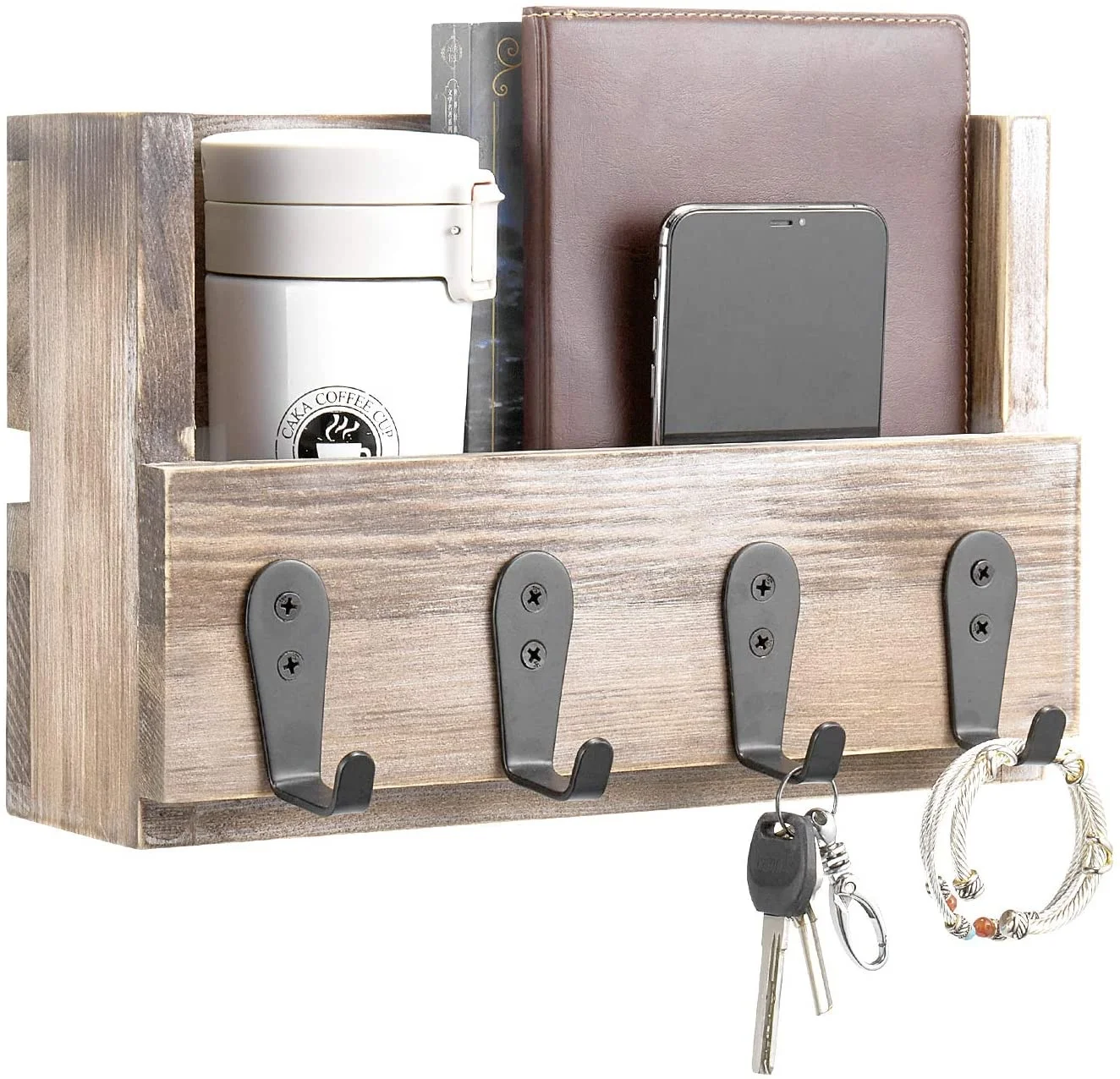wall hanging coat rack organizer