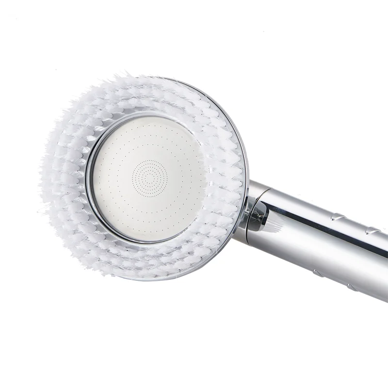 Abs Brush Massage Bath 3 Function Shower Head With Long Handle Brush
