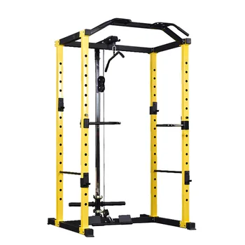 Hot Sale Home Fitness Gym Equipment Squat Rack With Pull Up And Down Systems Training Accessories