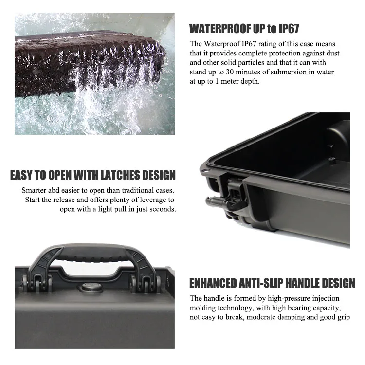 Plastic Rectangular Case Wholesale Hard Plastic Case Rectangular Wheeled Case Hard Long Gun Case ...