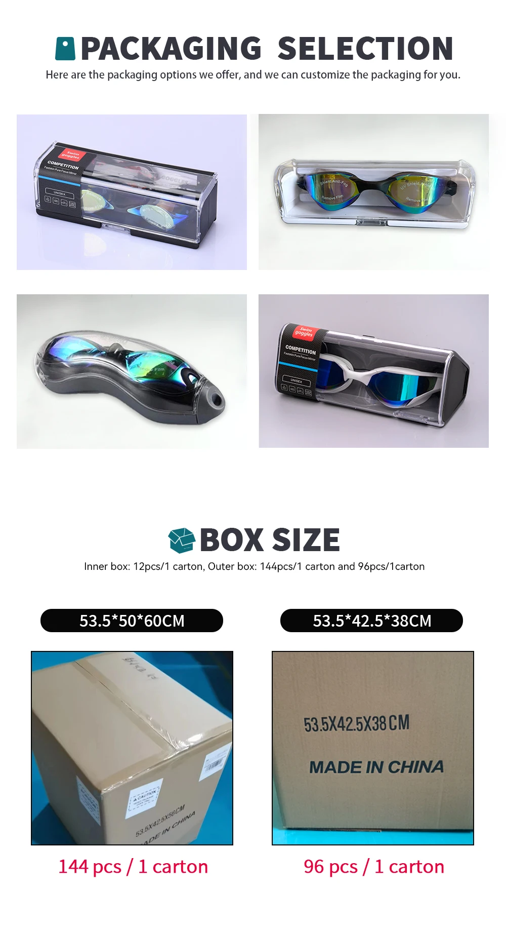 Personalized Logo Unisex Professional Best Brand Swimming Goggles For