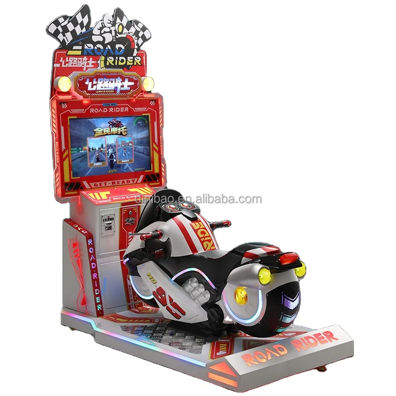 Dinibao Amusement Kids Coin Operated Road Rider Simulator Racing Car ...