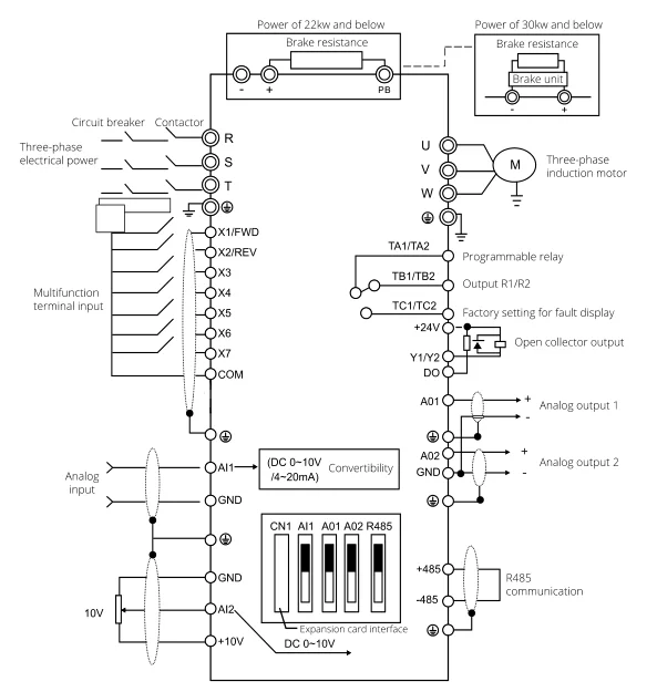 45kw Frequency Inverter VFD AC Drive - 3 Phase Motor Control