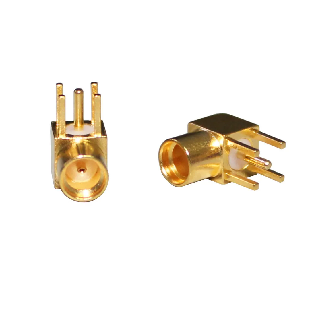 Factory Direct MMCX-KWE RF Connector PCB Mount Angle MMCX Female Connector supplier