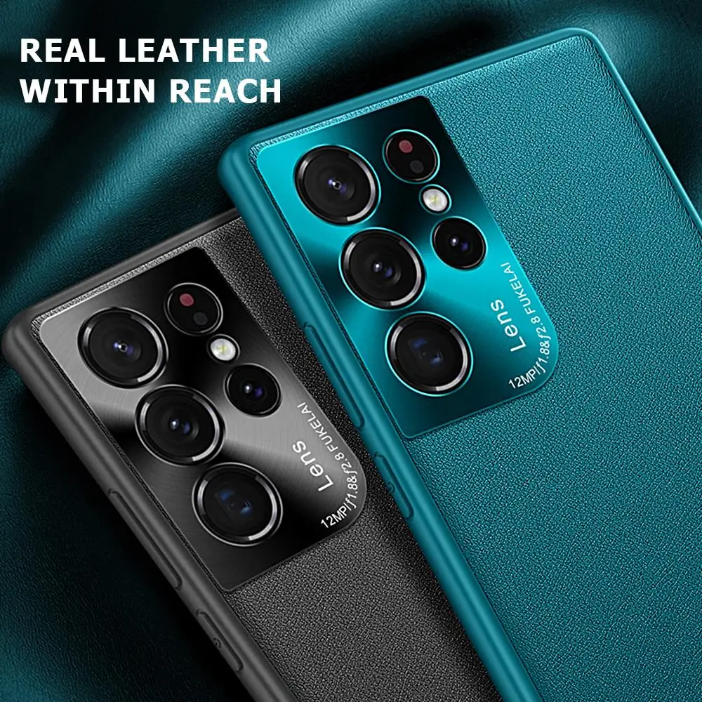 Laudtec Anti-Fall Mobile Protective Cover Shockproof Leather Phone Case For Samsung Galaxy A73 S21 S22 Ultra details