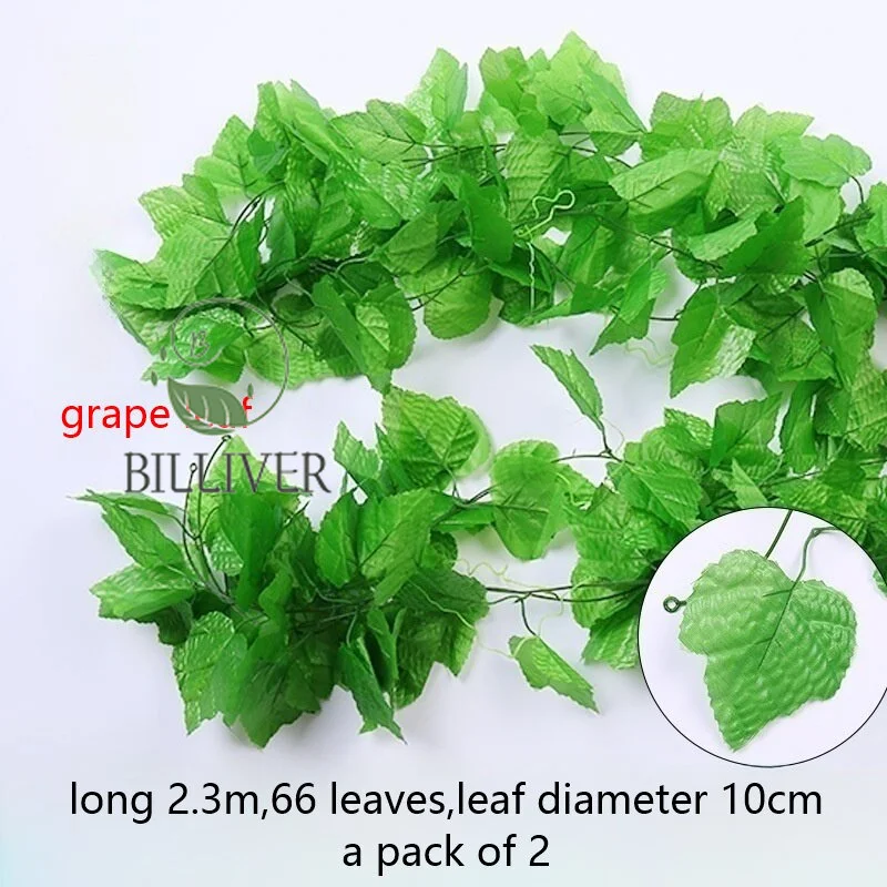 90 Pcs Leaves Artificial Ivy Garland Silk Ivy Vines Greenery Vines for Bedroom Decor Aesthetic Room Wall Home Decoration