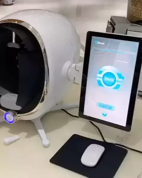 2024 Newest AI Eight Spectrum RGB UV Facial Skin Analysis Machine With Camera