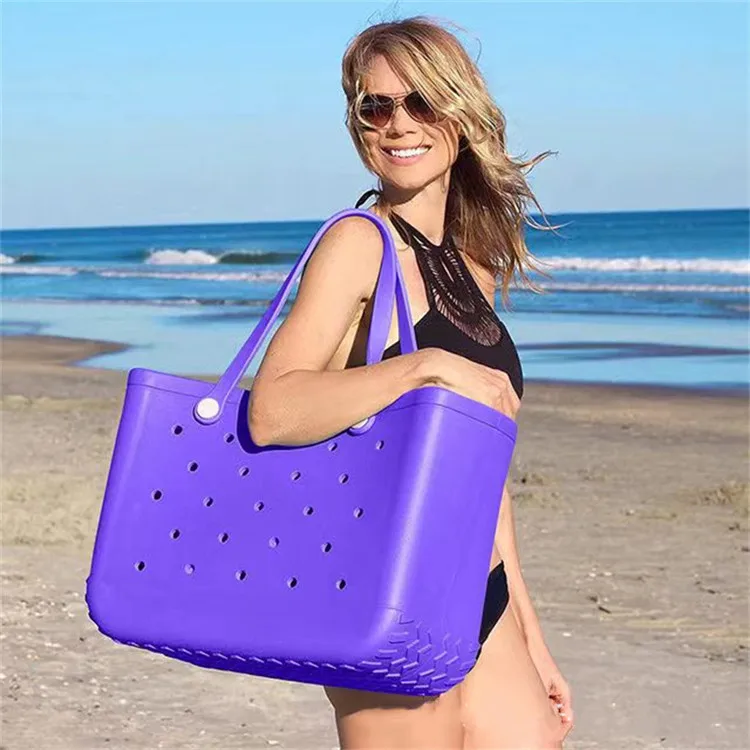 Factory Direct Outdoor Fashion Camping Xl Large Hand Tote Simply Southern Silicone Beach Bogg