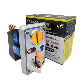 Hot sale JY-388 CPU coin selector comparison type coin acceptor with LED light for game vending machine