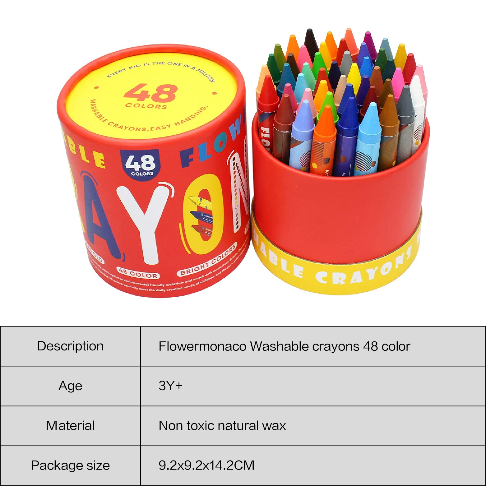 XMMSWDLA Crayons For Kids Ages 4-8 Blue Pen8-In-1 Rotating Multi