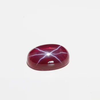 Factory price ruby star stone price oval loose gemstone ruby Synthetic ruby zircon corundum for jewelry/inlay/ring