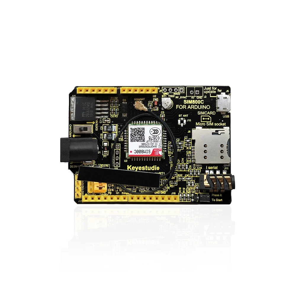 Keyestudio SIM800C GPRS GSM Shield With Antenna for Arduino