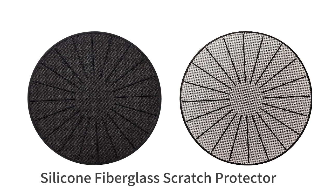 Silicone Fiberglass Induction Cooktops Mats Scratch Protector Round