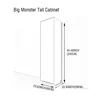 Armadio alto Big Monster 60 * 240 * 58 cm