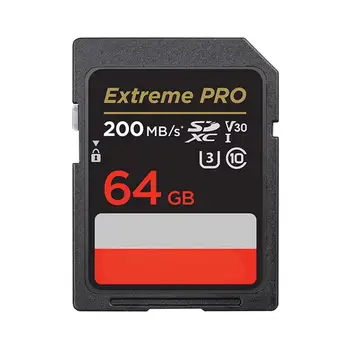 100% Good Quality  Extreme Pro Memory SD Card A2 U3 V30 4K Camera Ready-16GB 32GB 64GB 128GB 256GB Storage Plastic