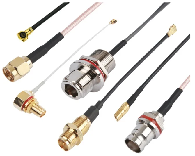 OEM RF Jumper Coaxial Pigtail Cable 1.13/RG174/RG178/RG316/RG58/ALSR200/ALSR400 with SMA/TNC/BNC/ UFL Connector