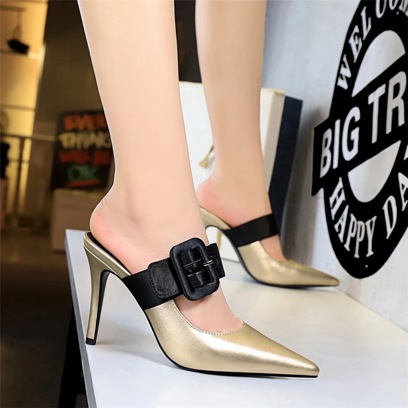Girls Wedge Heel Ladies Dress Pumps Pointy Toe Shoes Slingbacks Sandals Fashion 