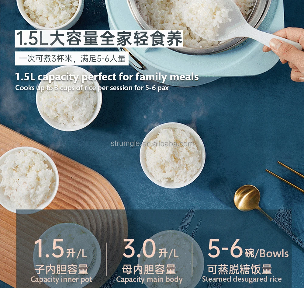 Sus Rice Cooker New Smart Digital Rice Cooker Sugar-Free and Easy to Clean Made of SUS ...