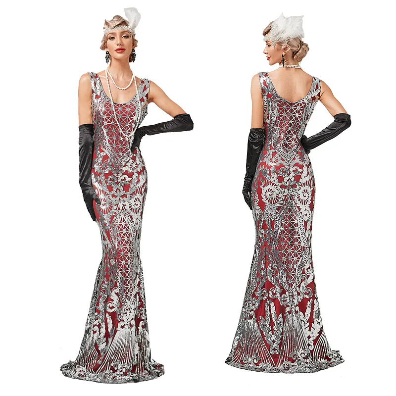 1920s evening dress patterns Art Deco Vintage Reproduction 1920's Gown - The Cosmopolitan