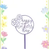 Fleurs Bonne fête des mères Violet (Largeur approximative)