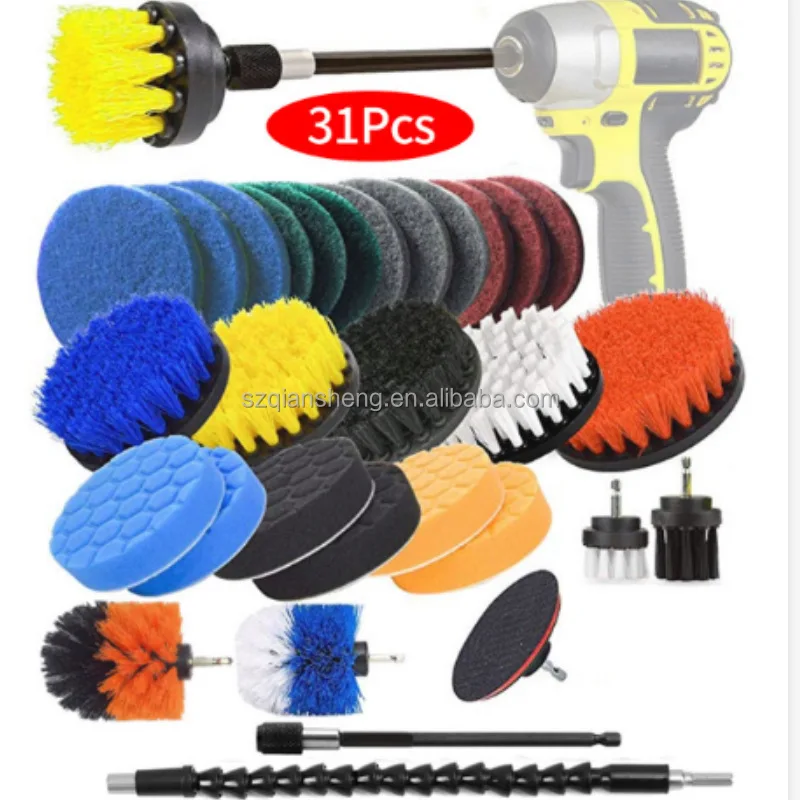 3.5in Drill Brush Replacements Tile and Grout Bathroom Tile Grout Cleaner Bathtub Toilet Brush Drill Attachment Cleaning Tool 