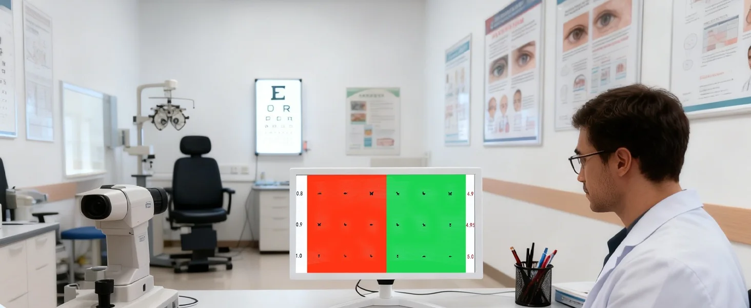 Portable Remote-Controlled Eye Chart Lcd Screen 185B LCD Acuity Monitor for Vision Testing