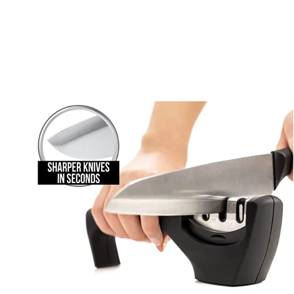 Ceasen 2022 профессиональная нержавеющая сталь 3-секционный Ручной Кухонный точилка для ножей ручные аксессуары домашнего использования