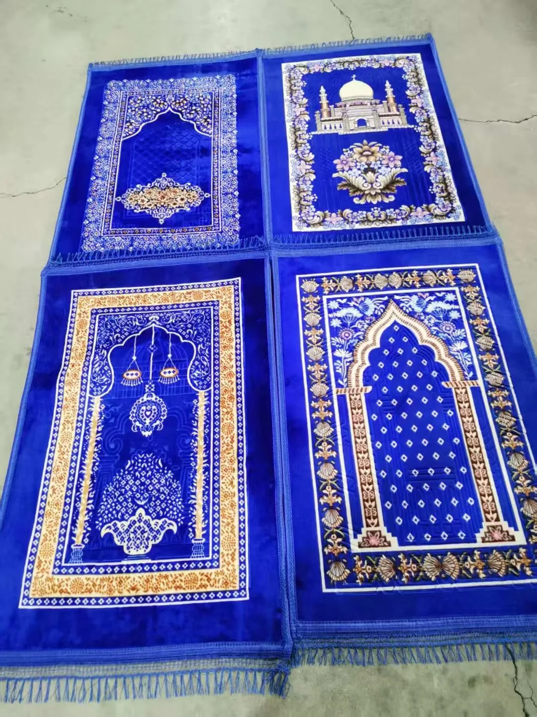 Thick Embossed Turkish Prayer Rug - Premium Islamic Sejadah Mat_voghion.com