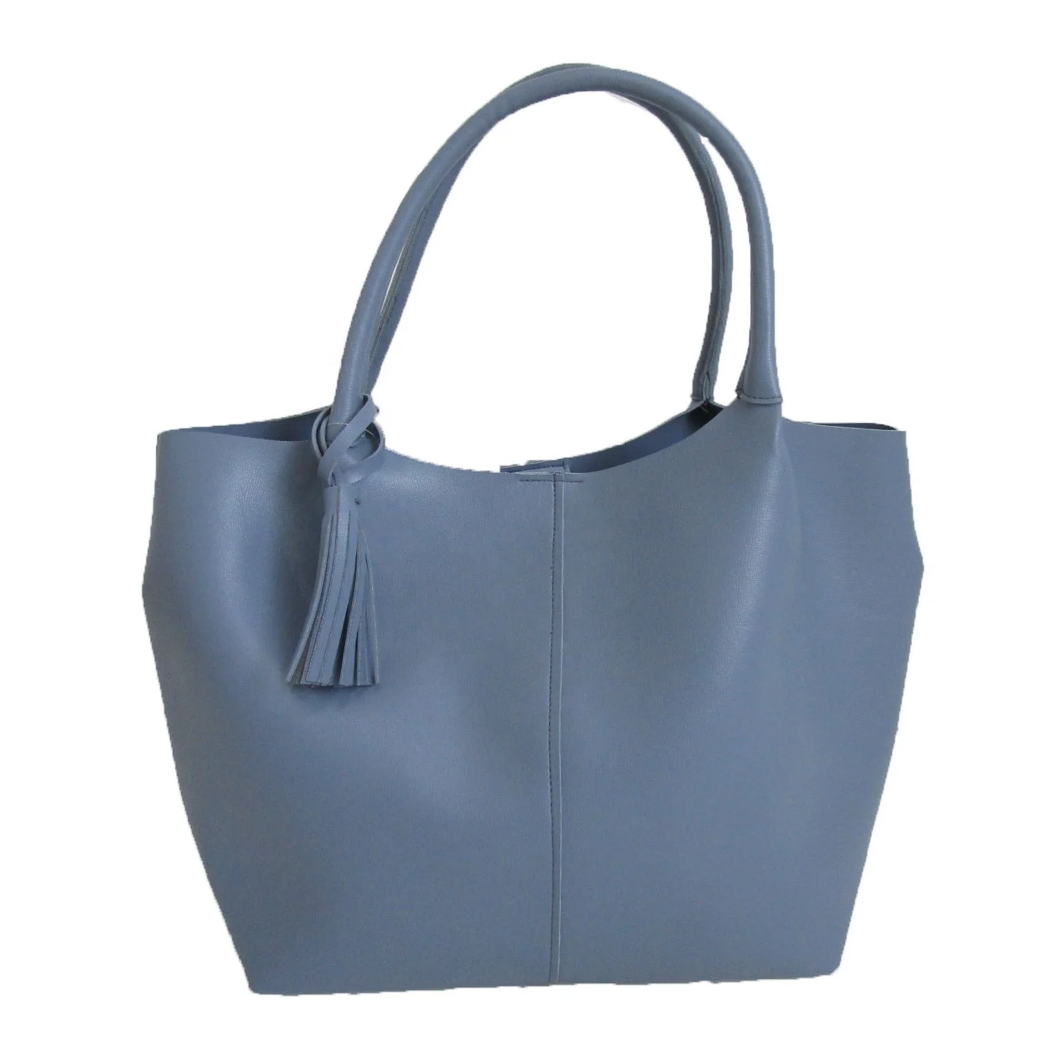 soft leather tassel tote bolsa
