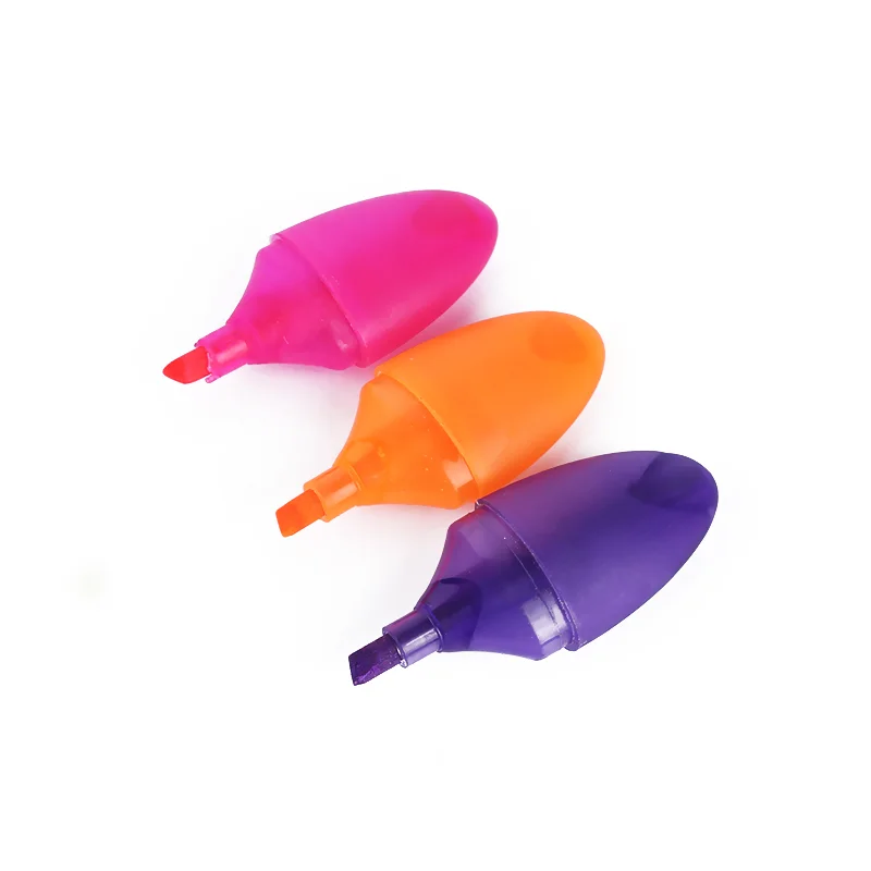 Colorful Egg Shaped Highlighter Marker Pen Promotion Multi Color Mini Egg Shaped Highlighter
