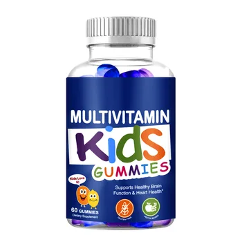 OEM Private Label Pure Organic Kids Multivitamin Gummies With Omega 6 9 For Supports Brain Joint Heart Eyes and Immune System