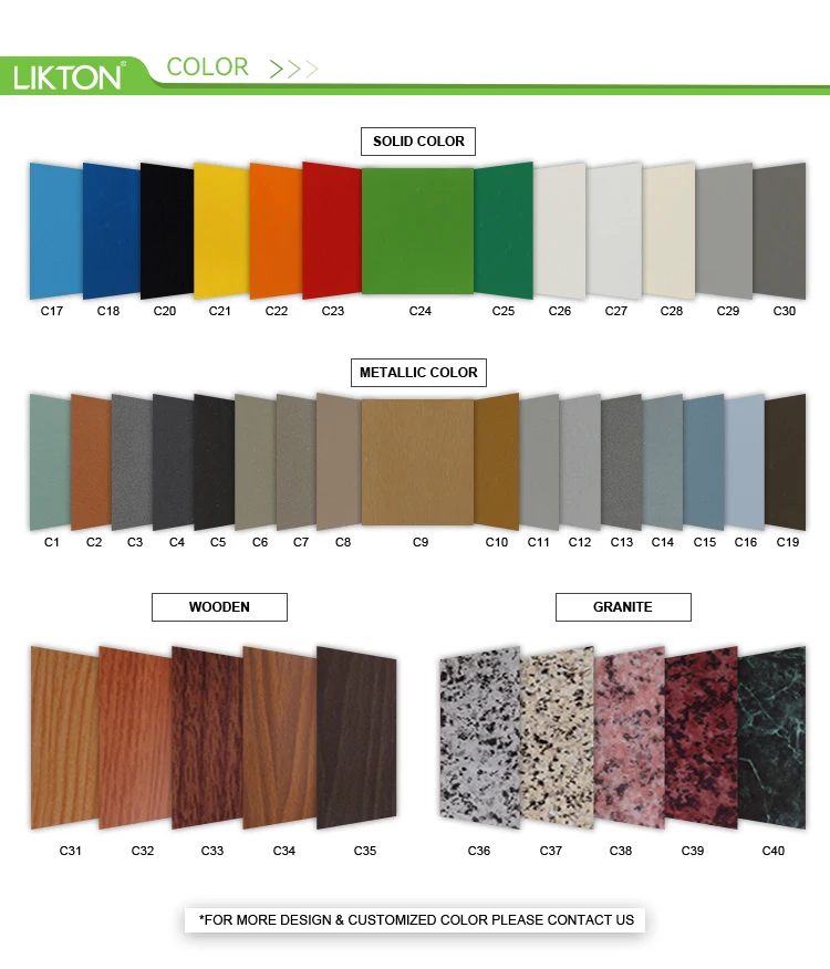 3mm 4mm Alucobond Acp Acm Wall Cladding Gold Mirror Faced Aluminum