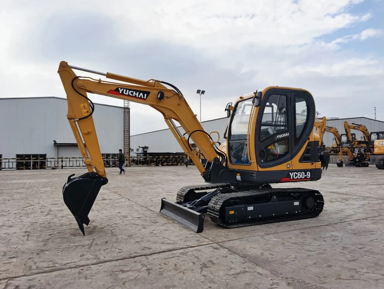 YUCHAI Excavators Micro Digger YC60-9 Mini Bagger diesel Small Excavator