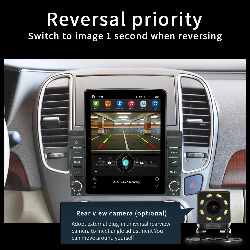 Universal Vertical Touch Screen Stereo Gps Navigation Radio Car Dvd ...