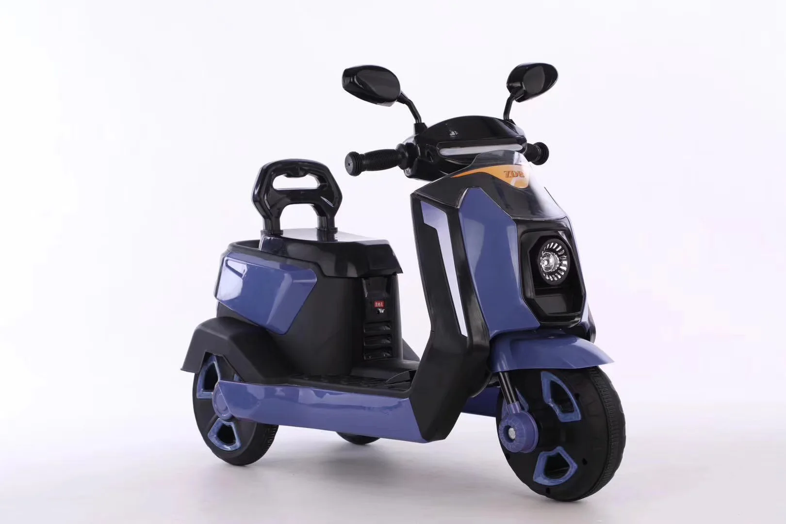 Новый электрический мотоцикл для детей красного, белого и синего цветов, цветные пластиковые детский Электрический мотоцикл игрушечный автомобиль для От 5 до 9 лет детская одежда