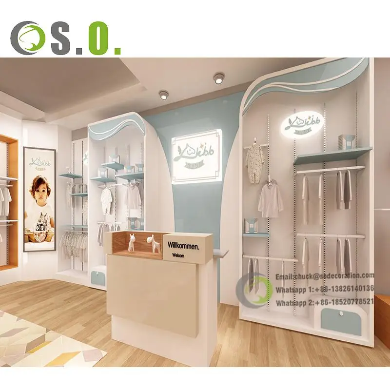 Baby Shop Design Mall Children Baby Clothes Store Interior