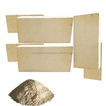 Refractory sillimanite bricks with low creep for glass furnace feeder channels.