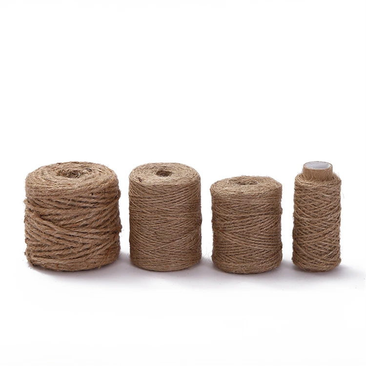 Natural Jute Braided 1mm 2mm 3mm Twisted Rope Diy Decoration Cord Twine