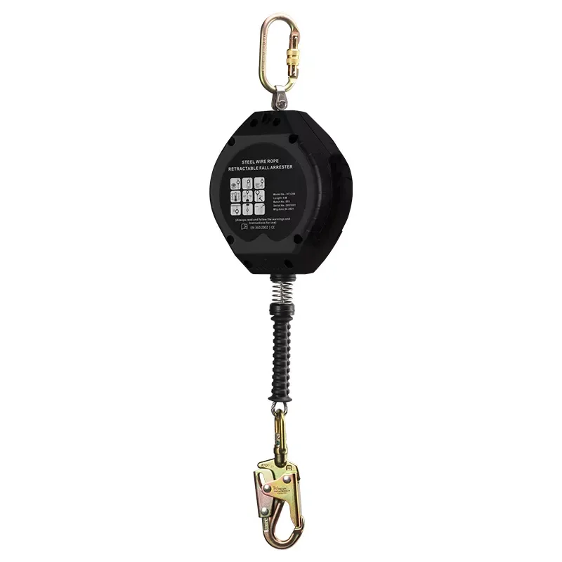 Heavy Duty Retractable Safety Quick Action Braking System Webbing 100kg Fall Protector Self Retracting Lifeline
